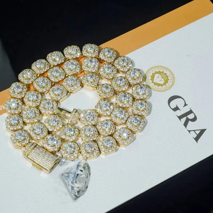 10MM Cluster Tennis Chain
