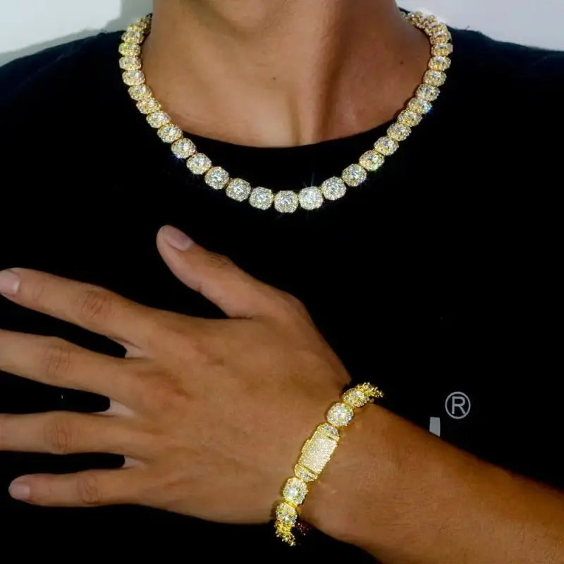 10MM Cluster Tennis Chain